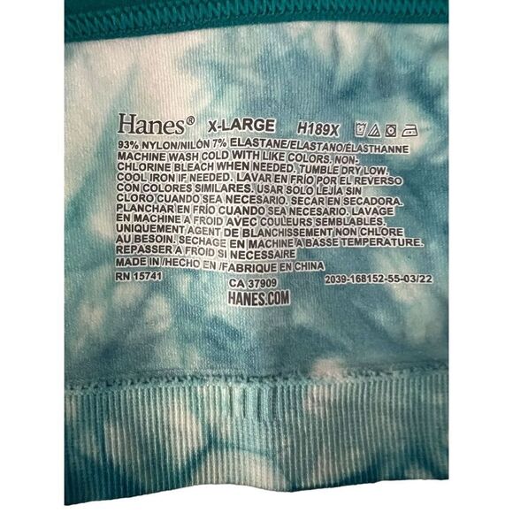 Hanes Girls Bra Nylon SZ XL Tie Dye Blue H189X - Picture 3 of 3